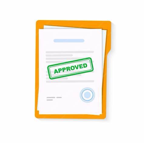 approved stamped document file